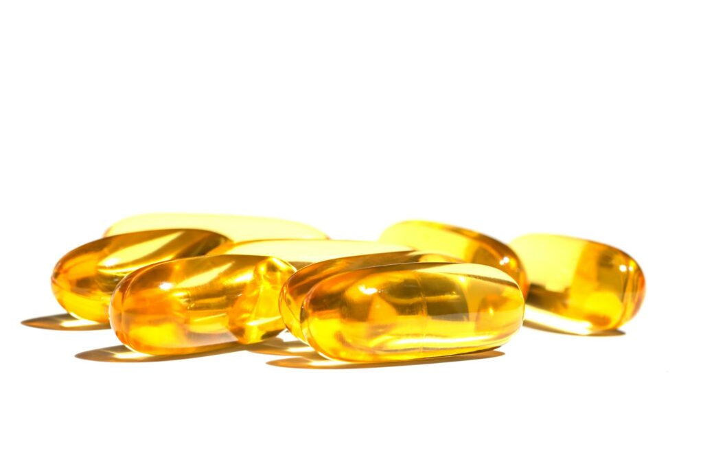 Cod liver oil capsules